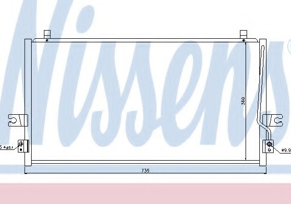 94297 NISSENS (Дания) Радіатор кондиціонера 94297 NISSENS