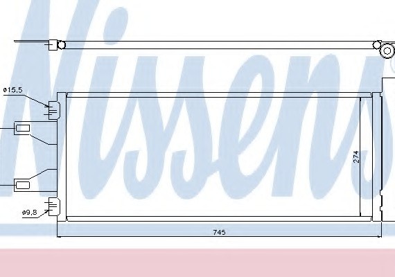 94986 NISSENS (Дания) Конденсор (радіатор кондиціонера)