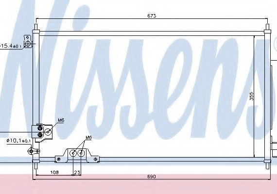 94788 NISSENS (Дания) Радиатор кондиционера 94788 NISSENS