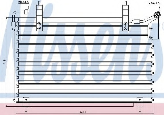 94399 NISSENS (Дания) Радиатор кондиционера 94399 NISSENS