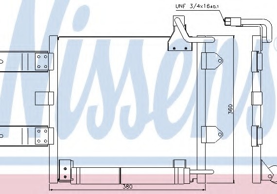 94446 NISSENS (Дания) Радиатор кондиционера 94446 NISSENS