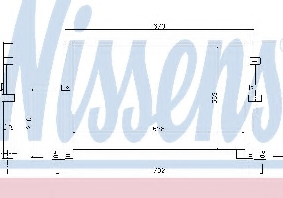 94718 NISSENS (Дания) Радиатор кондиционера 94718 NISSENS