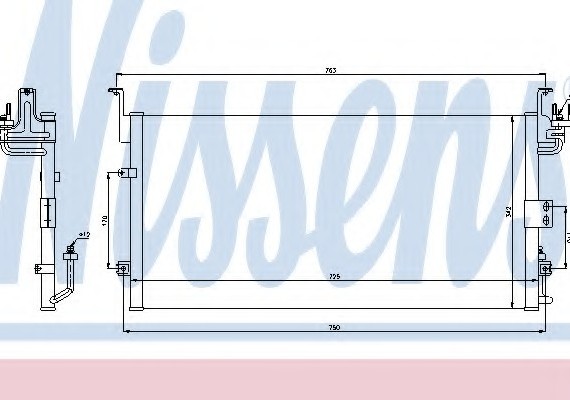 94775 NISSENS (Дания) Радиатор кондиционера 94775 NISSENS
