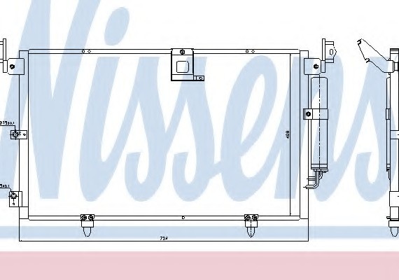 94789 NISSENS (Дания) Радиатор кондиционера 94789 NISSENS