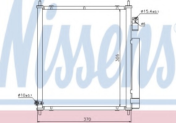 94734 NISSENS (Дания) Радиатор кондиционера 94734 NISSENS