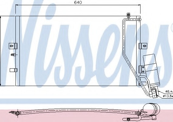 94862 NISSENS (Дания) Радиатор кондиционера 94862 NISSENS