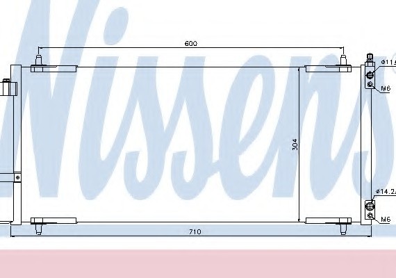 94830 NISSENS (Дания) Радиатор кондиционера 94830 NISSENS