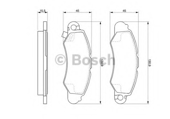0986424804 BOSCH Тормозные колодки 0986424804 BOSCH