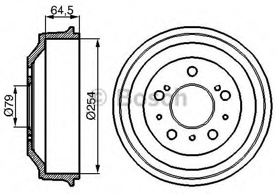 0986477098 BOSCH Тормозной барабан 0986477098 BOSCH