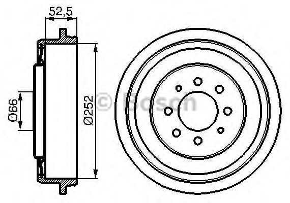 0986477067 BOSCH Тормозной барабан 0986477067 BOSCH