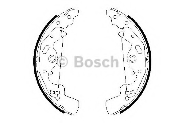 0986487643 BOSCH Тормозные колодки 0986487643 BOSCH