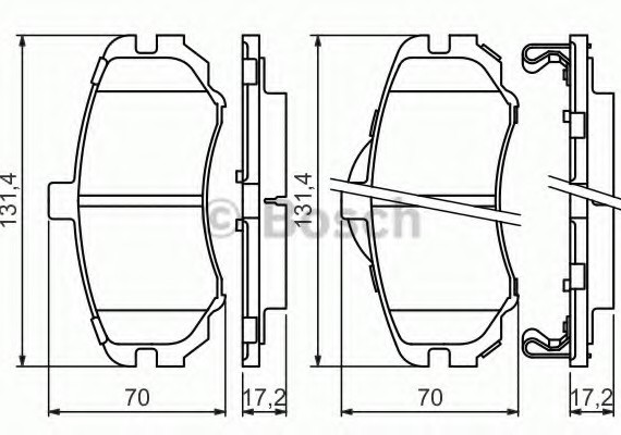 0986494426 BOSCH Тормозные колодки 0986494426 BOSCH