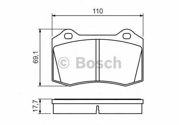 0986494486 BOSCH Тормозные колодки 0986494486 BOSCH