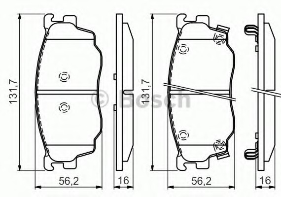 Фото тормозные колодки 0986494394 BOSCH 0986494394 BOSCH 0986494394 BOSCH Тормозные колодки 0986494394 BOSCH