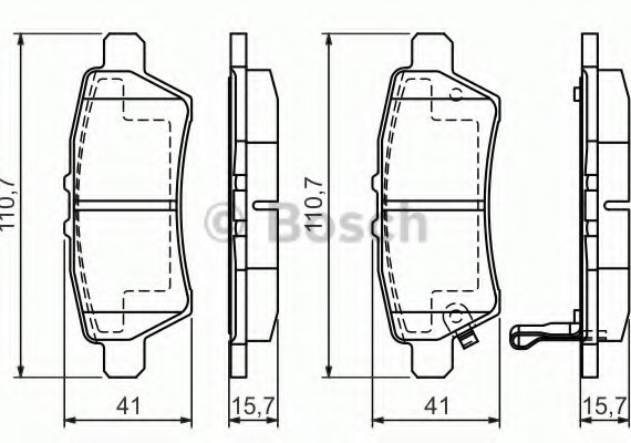 0986494369 BOSCH Гальмівні колодки 0986494369 BOSCH