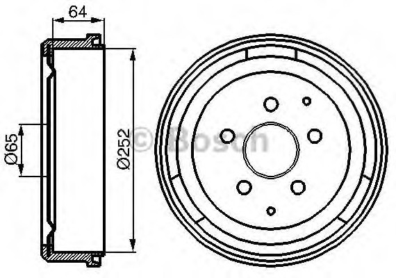 0986477033 BOSCH Тормозной барабан 0986477033 BOSCH