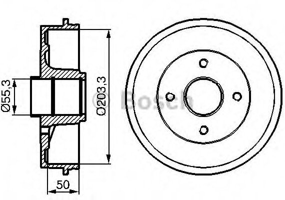 Фото тормозной барабан 0986477121 BOSCH 0986477121 BOSCH 0986477121 BOSCH Тормозной барабан 0986477121 BOSCH