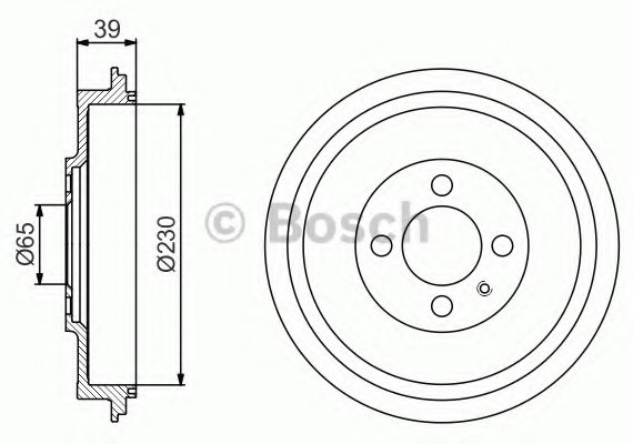 0986477194 BOSCH Тормозной барабан 0986477194 BOSCH