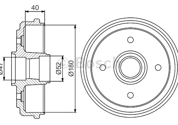 Тормозной барабан 0986477192 BOSCH