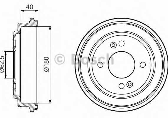 0986477216 BOSCH Тормозной барабан 0986477216 BOSCH