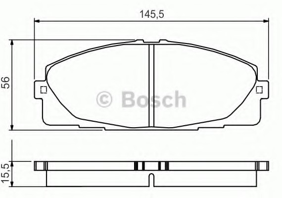 0986495152 BOSCH Тормозные колодки 0986495152 BOSCH