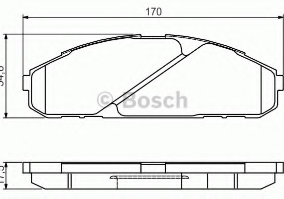 Фото тормозные колодки 0986495171 BOSCH 0986495171 BOSCH 0986495171 BOSCH Тормозные колодки 0986495171 BOSCH