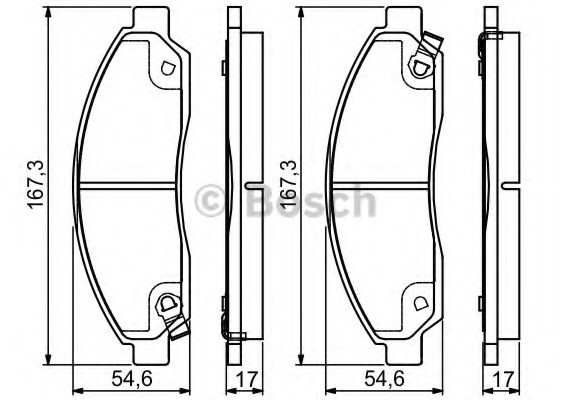 Тормозные колодки 0986495159 BOSCH