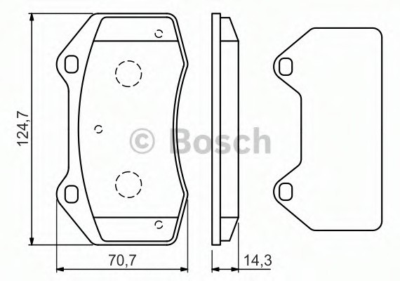 0986494551 BOSCH Тормозные колодки 0986494551 BOSCH