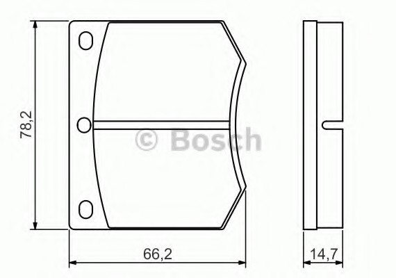 Тормозные колодки 0986495079 BOSCH