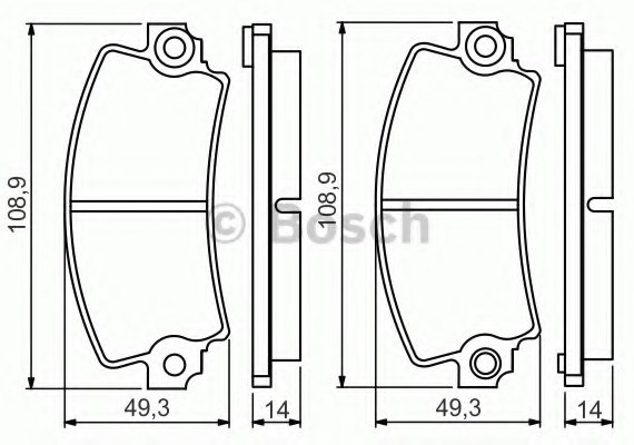 0986495270 BOSCH Тормозные колодки 0986495270 BOSCH