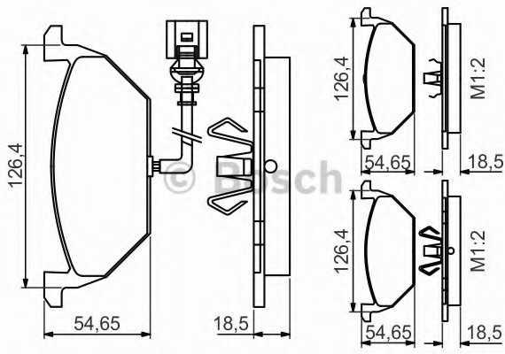 0986495213 BOSCH Гальмівні колодки 0986495213 BOSCH