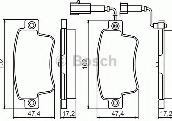Фото тормозные колодки 0986495355 BOSCH 0986495355 BOSCH 0986495355 BOSCH Тормозные колодки 0986495355 BOSCH