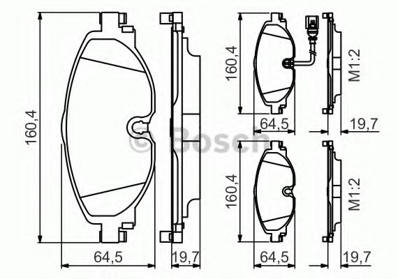 0986495347 BOSCH Тормозные колодки 0986495347 BOSCH