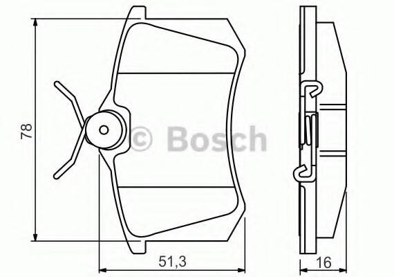 0986495231 BOSCH Тормозные колодки 0986495231 BOSCH