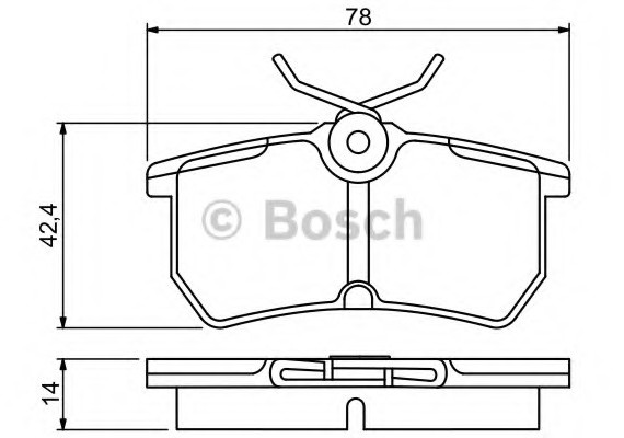 0986495227 BOSCH Тормозные колодки 0986495227 BOSCH