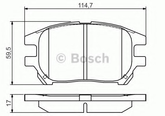 0986495140 BOSCH Гальмівні колодки дискові Гальмівні колодки дискові