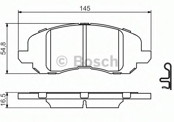 0986494575 BOSCH Тормозные колодки 0986494575 BOSCH