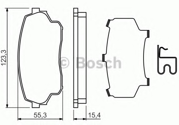 0986494711 BOSCH Тормозные колодки 0986494711 BOSCH