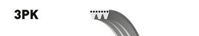 3PK872SF GATES Ремень поликлиновой 3PK872SF GATES