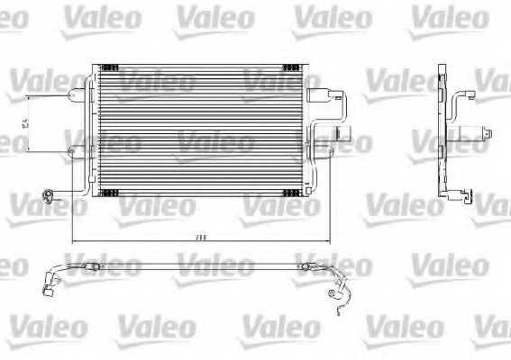 817244 Valeo PHC Радіатор кондиционера 817244 VALEO