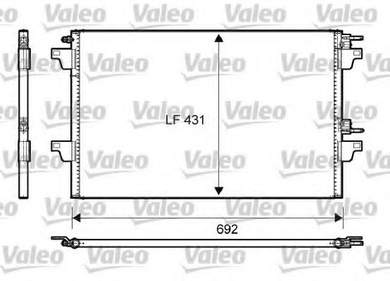 814007 Valeo PHC Радіатор кондиционера 814007 VALEO