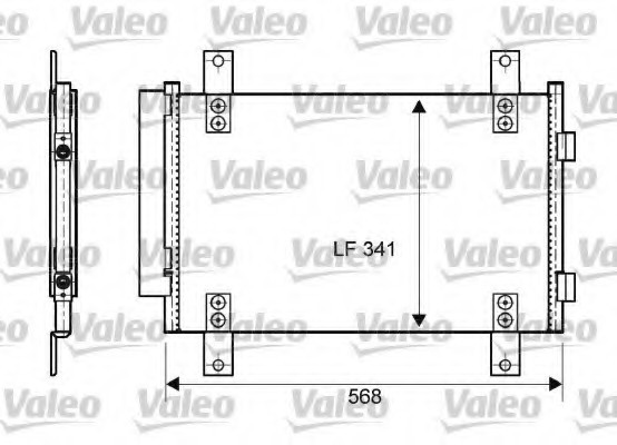 Фото радіатор кондиционера 814081 VALEO 814081 Valeo PHC 814081 Valeo PHC Радіатор кондиционера 814081 VALEO
