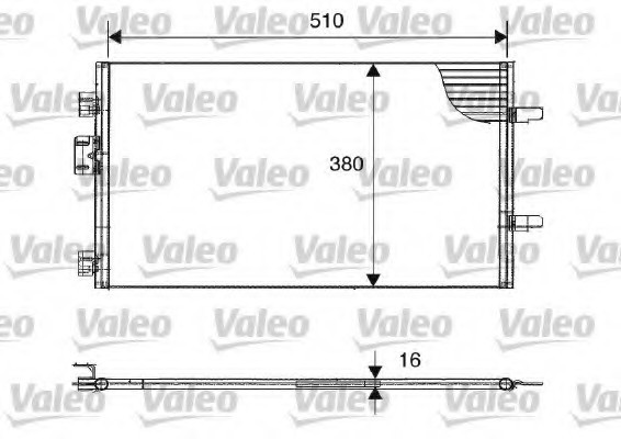 817602 Valeo PHC Радиатор кондиционера 817602 VALEO