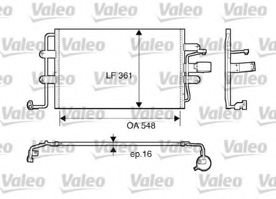 817427 Valeo PHC Радиатор кондиционера 817427 VALEO