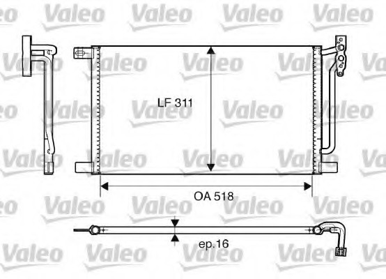 817405 Valeo PHC Радиатор кондиционера 817405 VALEO