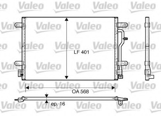 817741 Valeo PHC Радиатор кондиционера 817741 VALEO