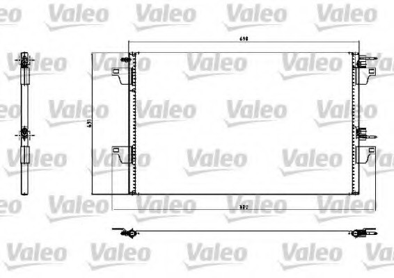 Фото радіатор кондиционера 817731 VALEO 817731 Valeo PHC 817731 Valeo PHC Радіатор кондиционера 817731 VALEO