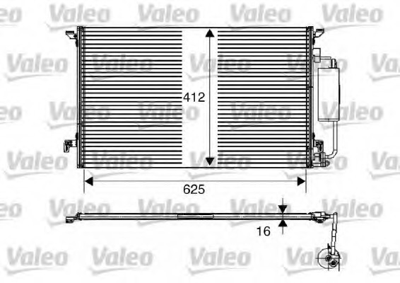 817711 Valeo PHC Конденсатор кондиціонера