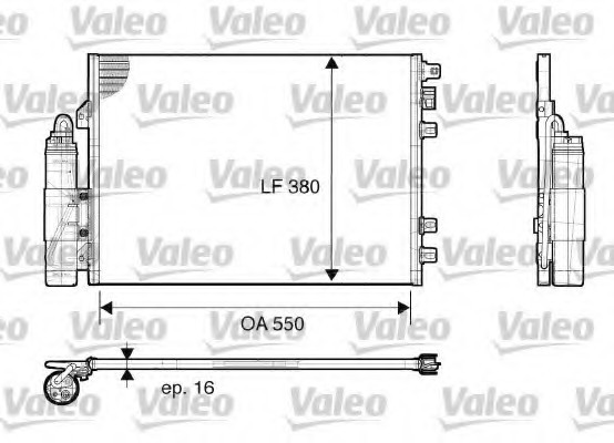 817661 Valeo PHC Радиатор кондиционера 817661 VALEO