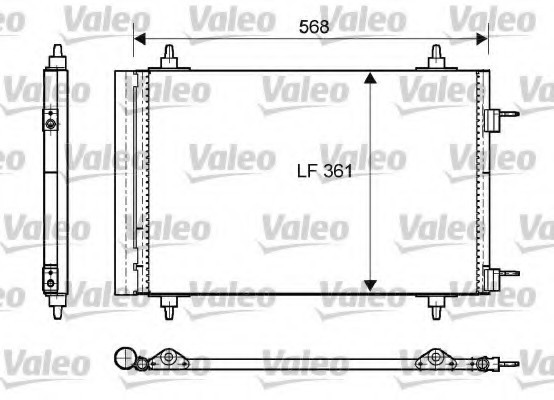 818170 Valeo PHC Радиатор кондиционера 818170 VALEO